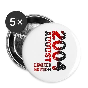 2004 August Limited Edition 19th Birthday Outfit - Buttons large 2.2''/56 mm (5-pack) - white - Front