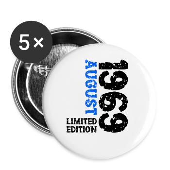 1969 Août Édition Limitée 54e Tenue d’anniversaire - Lot de 5 grands badges (56 mm) - blanc - Devant