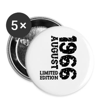 1966 Août Édition Limitée 57e Tenue d’anniversaire - Lot de 5 grands badges (56 mm) - blanc - Devant
