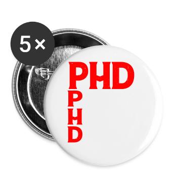 Phd Pursuing Her Dreams 8 - Buttons large 2.2''/56 mm (5-pack) - white - Front