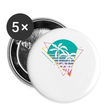 Arizona - Buttons large 2.2''/56 mm (5-pack) - white - Front