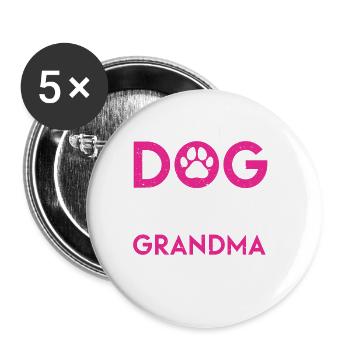 Dog Sitter Gift, Professional Dog Sitter - Buttons large 2.2''/56 mm (5-pack) - white - Front