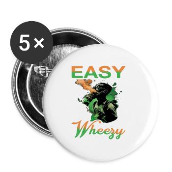 Ce n’est pas facile d’être Wheezy 20 - Lot de 5 grands badges (56 mm) - blanc - Devant