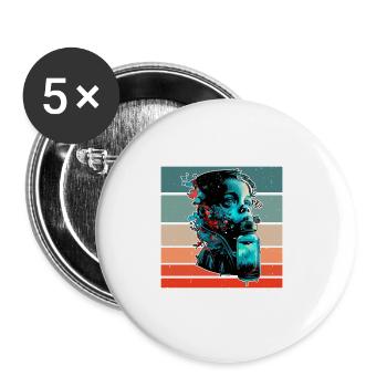 Ce n’est pas facile d’être Wheezy 21 - Lot de 5 grands badges (56 mm) - blanc - Devant