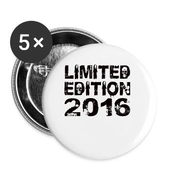 Limited Edition 2016 Birthday 2016 Birthday - Buttons large 2.2''/56 mm (5-pack) - white - Front