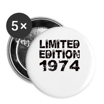 Édition Limitée 1974 Anniversaire 1974 Anniversaire - Lot de 5 grands badges (56 mm) - blanc - Devant
