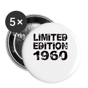 Limited Edition 1960 Birthday 1960 Birthday - Buttons large 2.2''/56 mm (5-pack) - white - Front