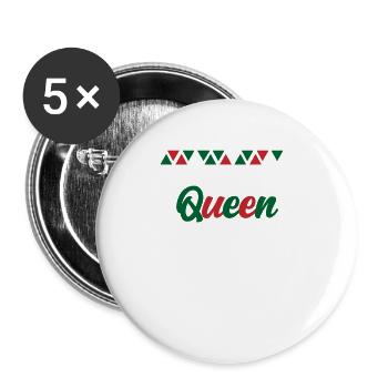 Morocco - Buttons large 2.2''/56 mm (5-pack) - white - Front