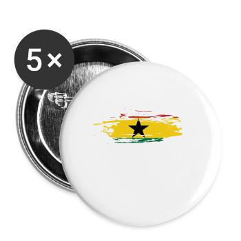 Épouse du Ghana - Lot de 5 grands badges (56 mm) - blanc - Devant