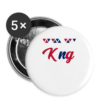 Saint Helena - Buttons large 2.2''/56 mm (5-pack) - white - Front