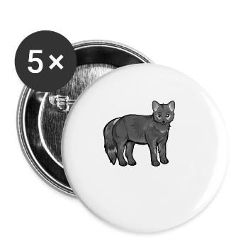 Drawing of a Maikong - Buttons large 2.2''/56 mm (5-pack) - white - Front