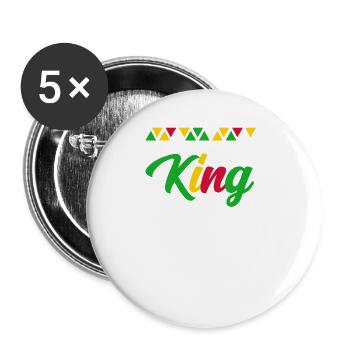 São Tomé - Lot de 5 grands badges (56 mm) - blanc - Devant