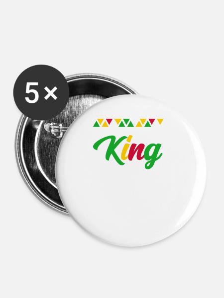 Sao Tome - Buttons groß 56 mm (5er Pack) - Weiß