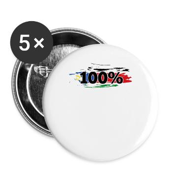 Soudan du Sud - Lot de 5 grands badges (56 mm) - blanc - Devant