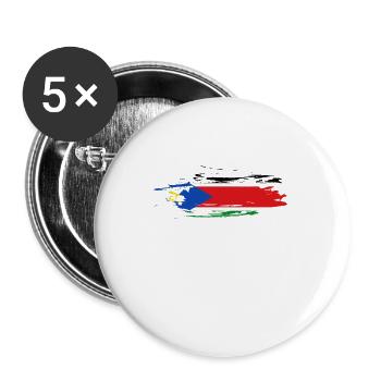 Soudan du Sud - Lot de 5 grands badges (56 mm) - blanc - Devant