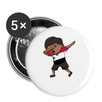 Sudan - Buttons large 2.2''/56 mm (5-pack) - white - Front