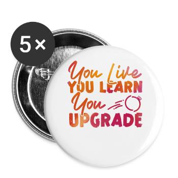 Happy Divorce Party You Live You - Buttons large 2.2''/56 mm (5-pack) - white - Front