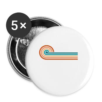 Je ne peux pas faire confiance à un pet à mon anniversaire de 80 ans - Lot de 5 grands badges (56 mm) - blanc - Devant