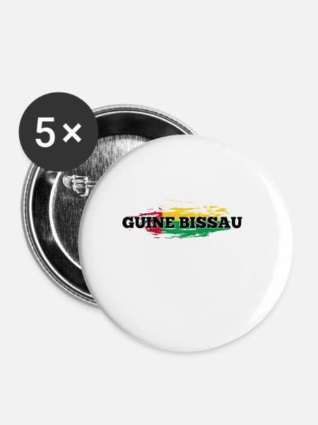 Kenia - Buttons groß 56 mm (5er Pack) - Weiß