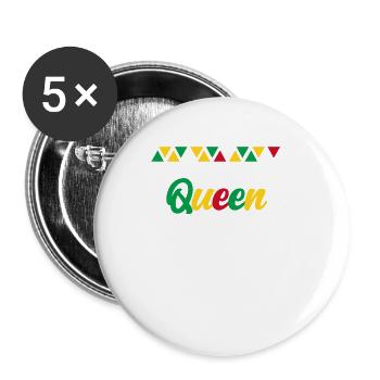 Guinée-Bissau - Lot de 5 grands badges (56 mm) - blanc - Devant