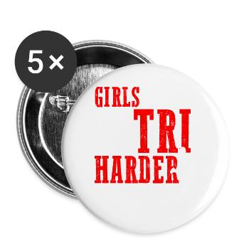 Filles Tri 5 - Lot de 5 grands badges (56 mm) - blanc - Devant