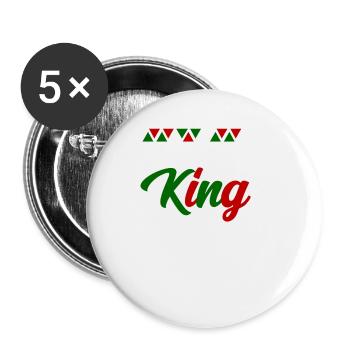 Kenya - Lot de 5 grands badges (56 mm) - blanc - Devant