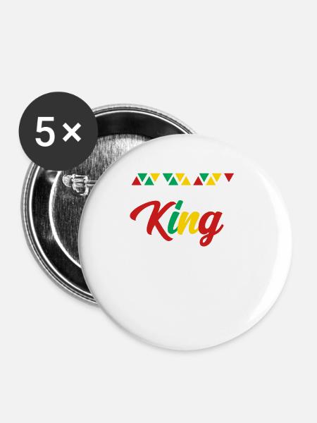 Mauretanien - Buttons groß 56 mm (5er Pack) - Weiß