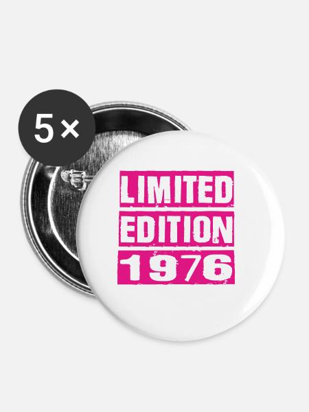 Limited Edition 1976 - Buttons groß 56 mm (5er Pack) - Weiß