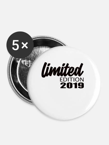 Limited Edition 2019 - Buttons groß 56 mm (5er Pack) - Weiß