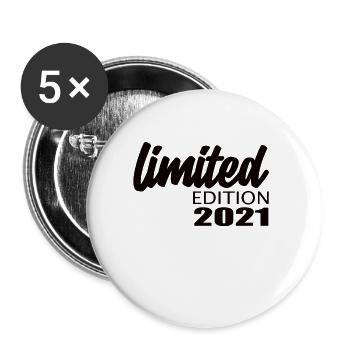 Limited Edition 2021 - Buttons large 2.2''/56 mm (5-pack) - white - Front