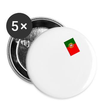 Portugal Bigfoot - Lot de 5 grands badges (56 mm) - blanc - Devant