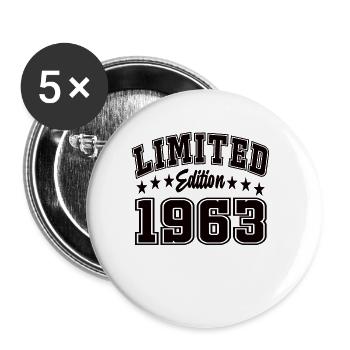 Édition limitée 1963 - Lot de 5 grands badges (56 mm) - blanc - Devant