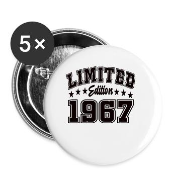 Limited Edition 1967 - Buttons large 2.2''/56 mm (5-pack) - white - Front