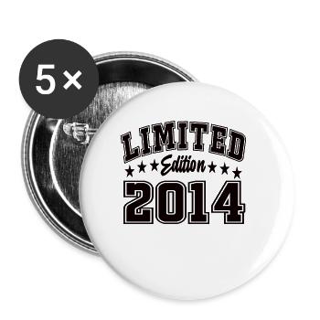 Limited Edition 2014 - Buttons groß 56 mm (5er Pack) - Weiß - Vorne