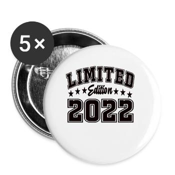 Limited Edition 2022 - Buttons groß 56 mm (5er Pack) - Weiß - Vorne