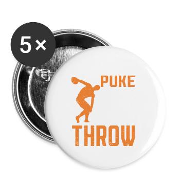 Discus thrower Athletics Disc throw - Buttons large 2.2''/56 mm (5-pack) - white - Front