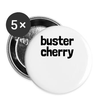 Buster Cherry Unangemessener Humor peinlich - Buttons groß 56 mm (5er Pack) - Weiß - Vorne