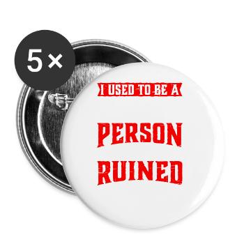 J’avais l’habitude d’être une personne sociable 26 - Lot de 5 grands badges (56 mm) - blanc - Devant