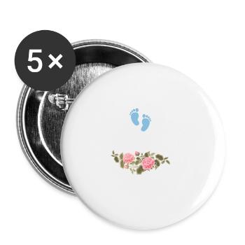 First time great grandma 2024 New Baby for granny - Buttons large 2.2''/56 mm (5-pack) - white - Front