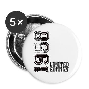 Limited Edition 1958 - Buttons groß 56 mm (5er Pack) - Weiß - Vorne
