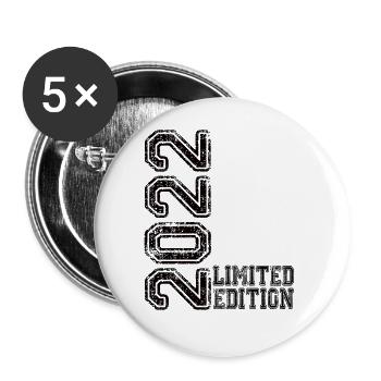 Édition limitée 2022 - Lot de 5 grands badges (56 mm) - blanc - Devant