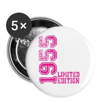 Édition limitée 1955 - Lot de 5 grands badges (56 mm) - blanc - Devant