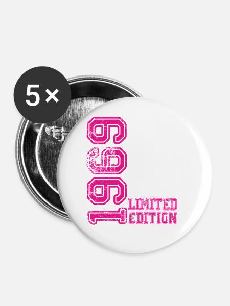 Limited Edition 1969 - Buttons groß 56 mm (5er Pack) - Weiß