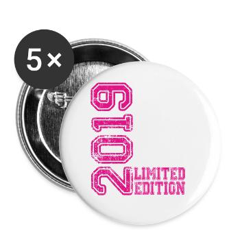 Édition limitée 2019 - Lot de 5 grands badges (56 mm) - blanc - Devant