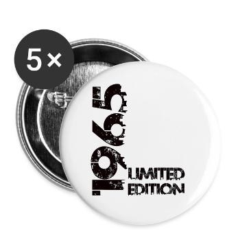 Édition limitée 1965 - Lot de 5 grands badges (56 mm) - blanc - Devant