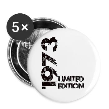 Édition limitée 1973 - Lot de 5 grands badges (56 mm) - blanc - Devant