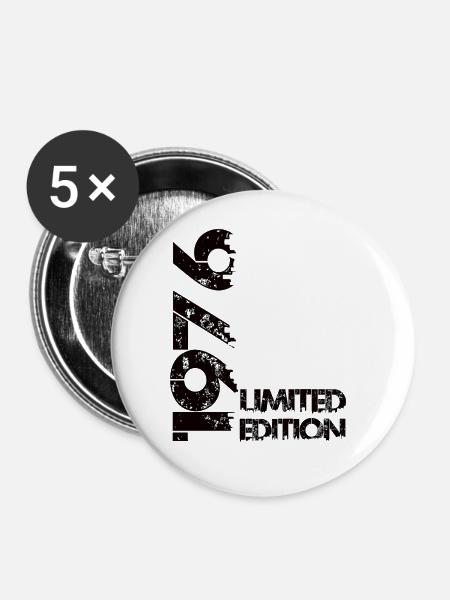 Limited Edition 1976 - Buttons groß 56 mm (5er Pack) - Weiß
