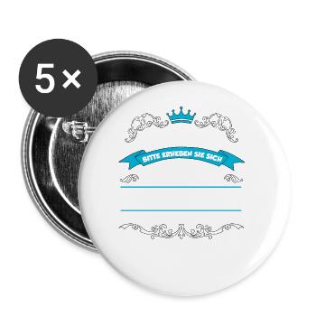 Maximilian Name Design - Buttons groß 56 mm (5er Pack) - Weiß - Vorne