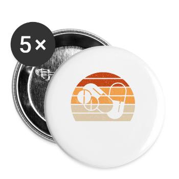 Diplôme de Pharmacien Médecine Pharmacie - Lot de 5 grands badges (56 mm) - blanc - Devant