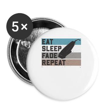 Hairdresser Gift For Hairdresser Salon Saying Hairdresser - Buttons large 2.2''/56 mm (5-pack) - white - Front